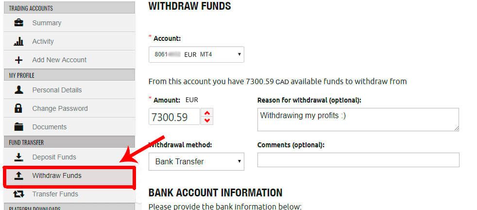 Schritt 4 - Auszahlung